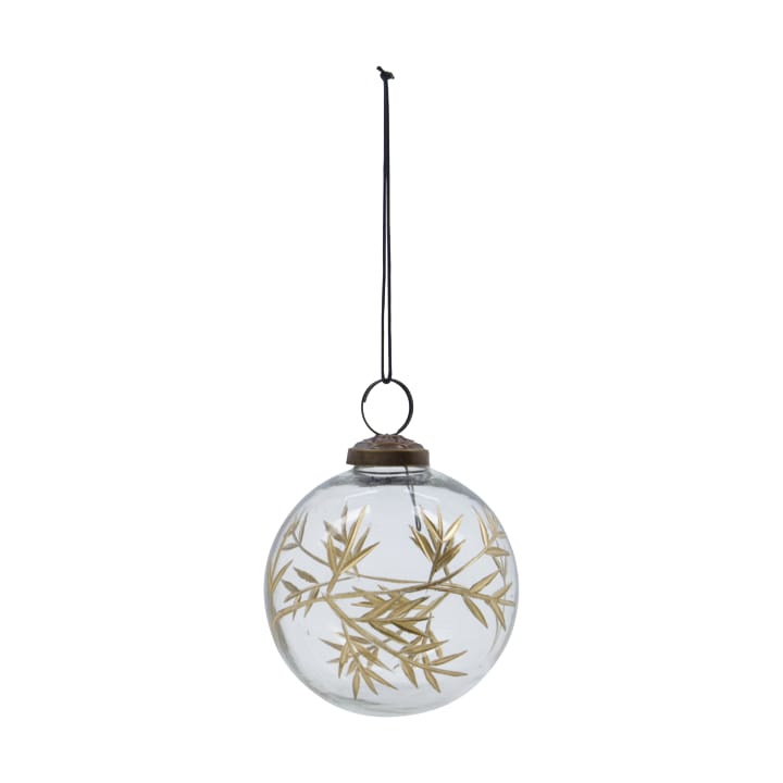 Leaf julgranskula Ø7,5 cm 4-pack, Klar-guld House Doctor