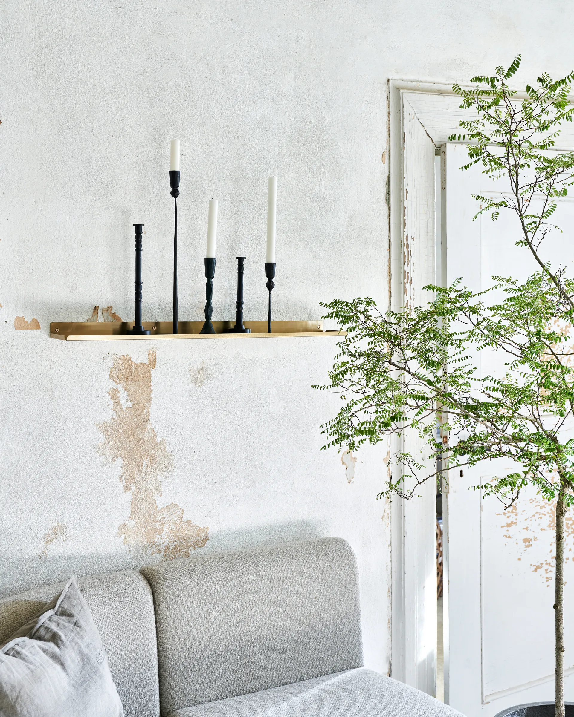 Ledge hylla 80 cm, Mässing House Doctor