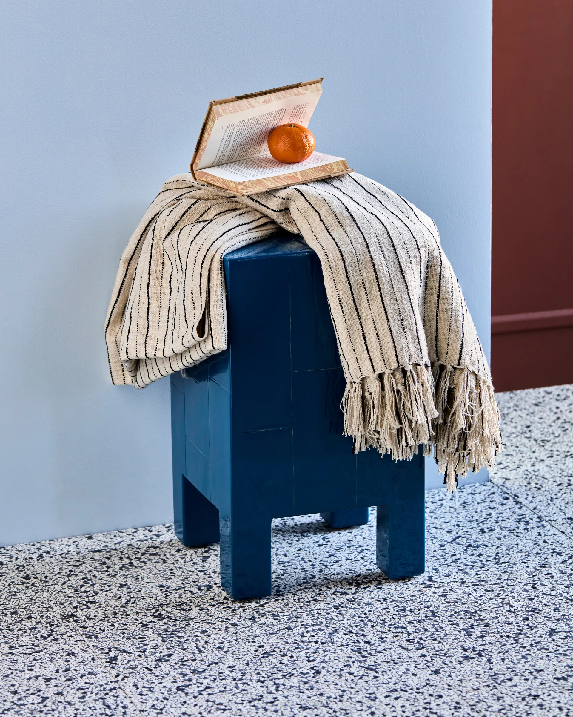 Lines överkast 130x180 cm, Svart-off-white House Doctor