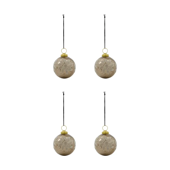 Luto julgranskula 4-pack - Sand - House Doctor