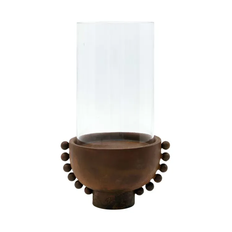 Manet ljusstake 22,5 cm, Bränd röd House Doctor