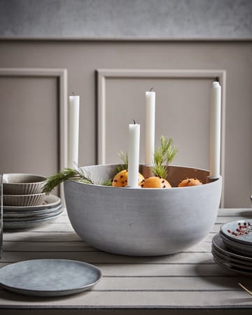 Marb ljusstake Ø35 cm - Grå - House Doctor