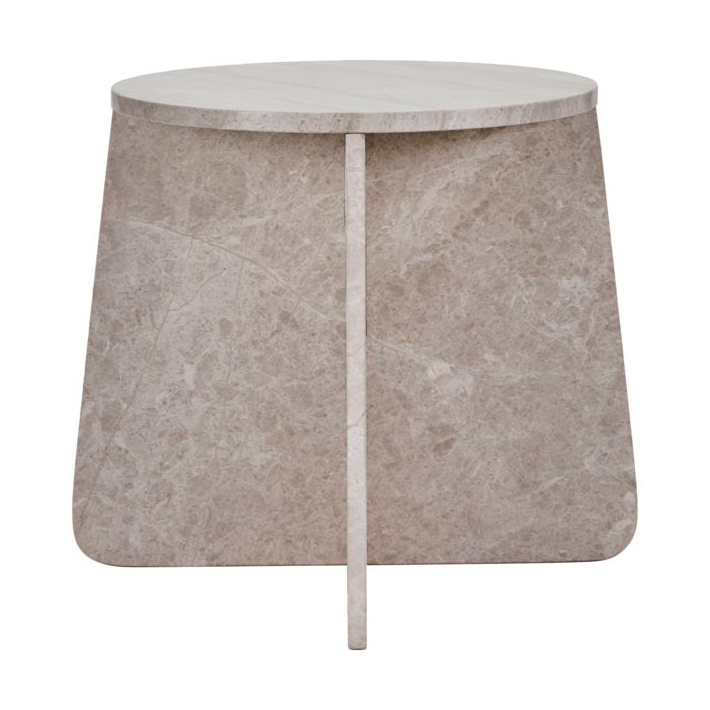 House Doctor Marb sidobord 48x48x40 cm Beige marmor