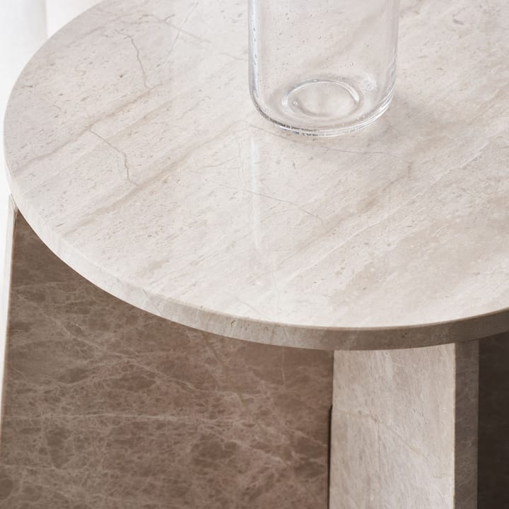 Marb sidobord 48x48x40 cm, Beige marmor House Doctor