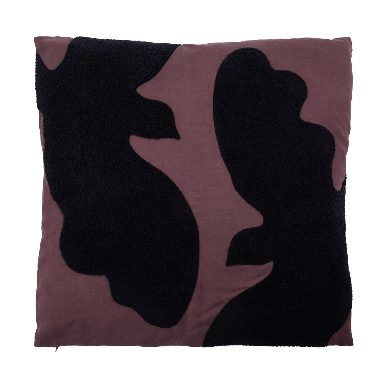 Miki dekorationskudde, Mörk choklad-svart, 50x50 cm House Doctor