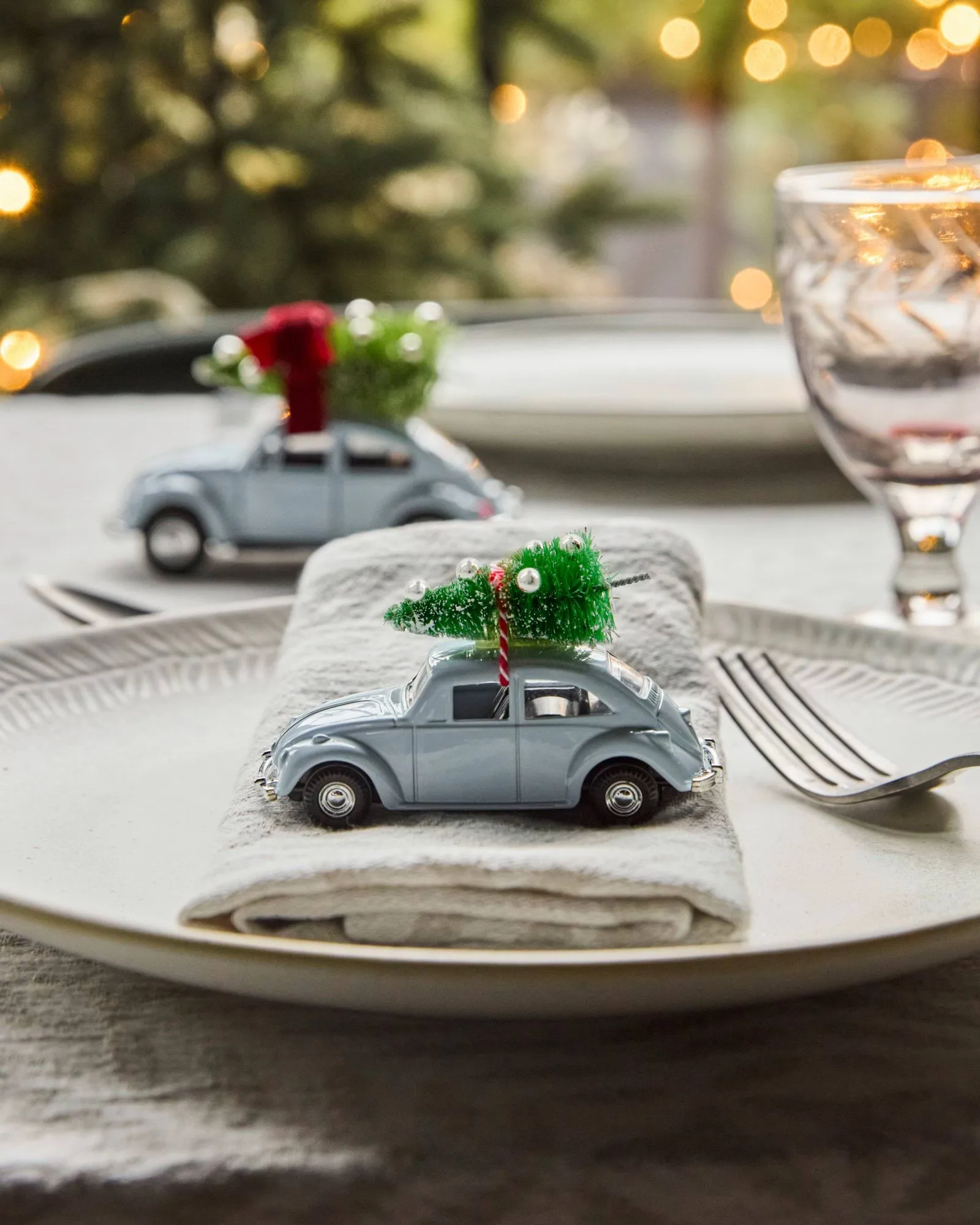 MINI Xmas car juldekoration, Ljusblå House Doctor