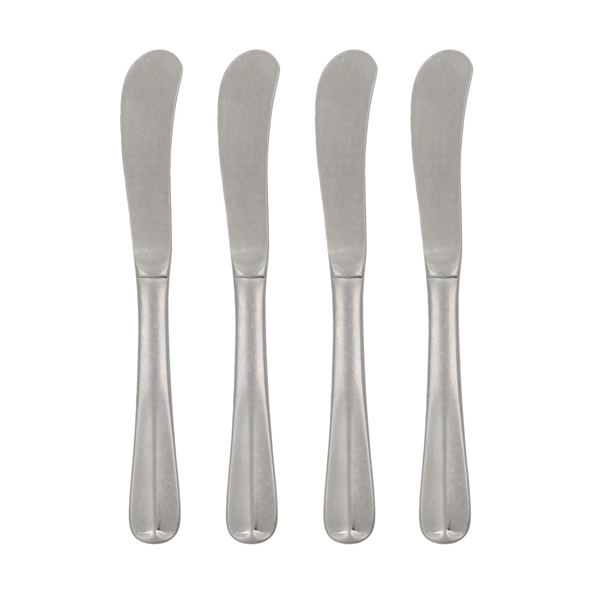 House Doctor Mora smörkniv 4-pack Silver finish | Skandinavisk Design | Smörknivar | Silverfärgad