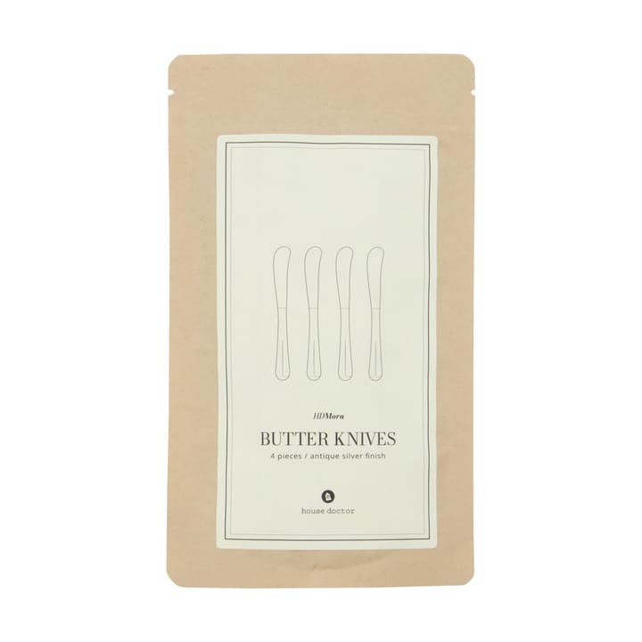 Mora smörkniv 4-pack, Silver finish House Doctor
