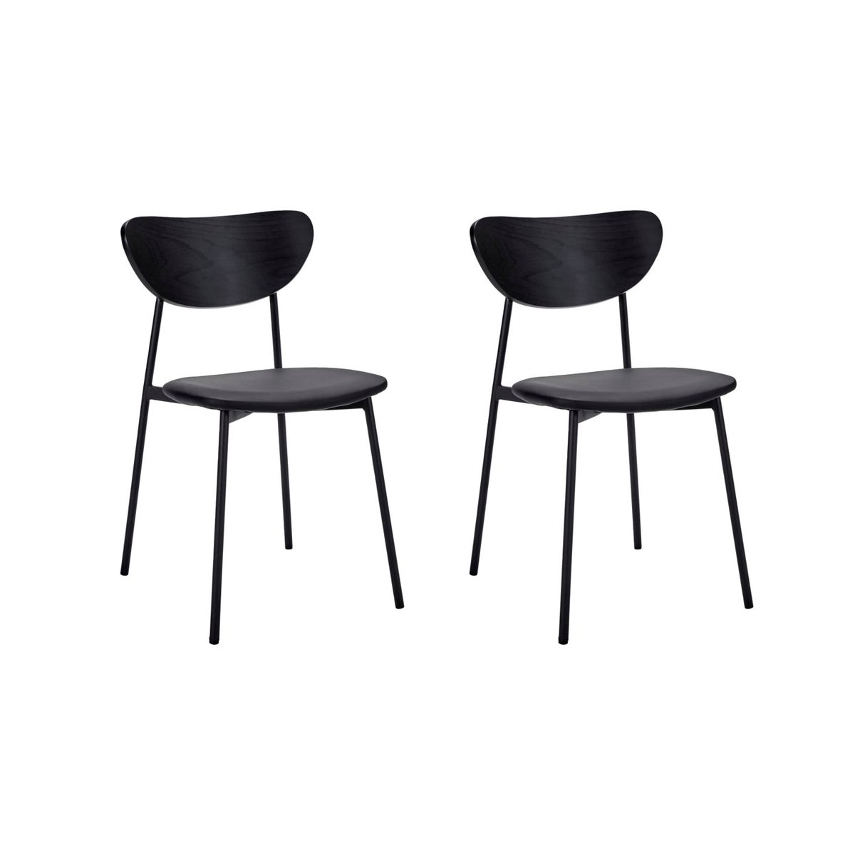 House Doctor Must stol med sits 2-pack Svart | Skandinavisk Design | Stolar | Svart