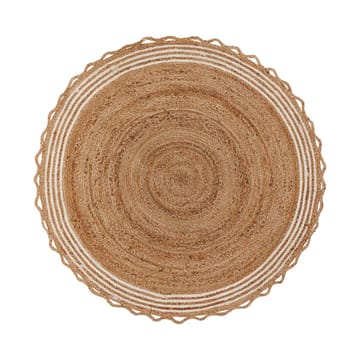Nord julgransmatta Ø120 cm - Jute-vit - House Doctor