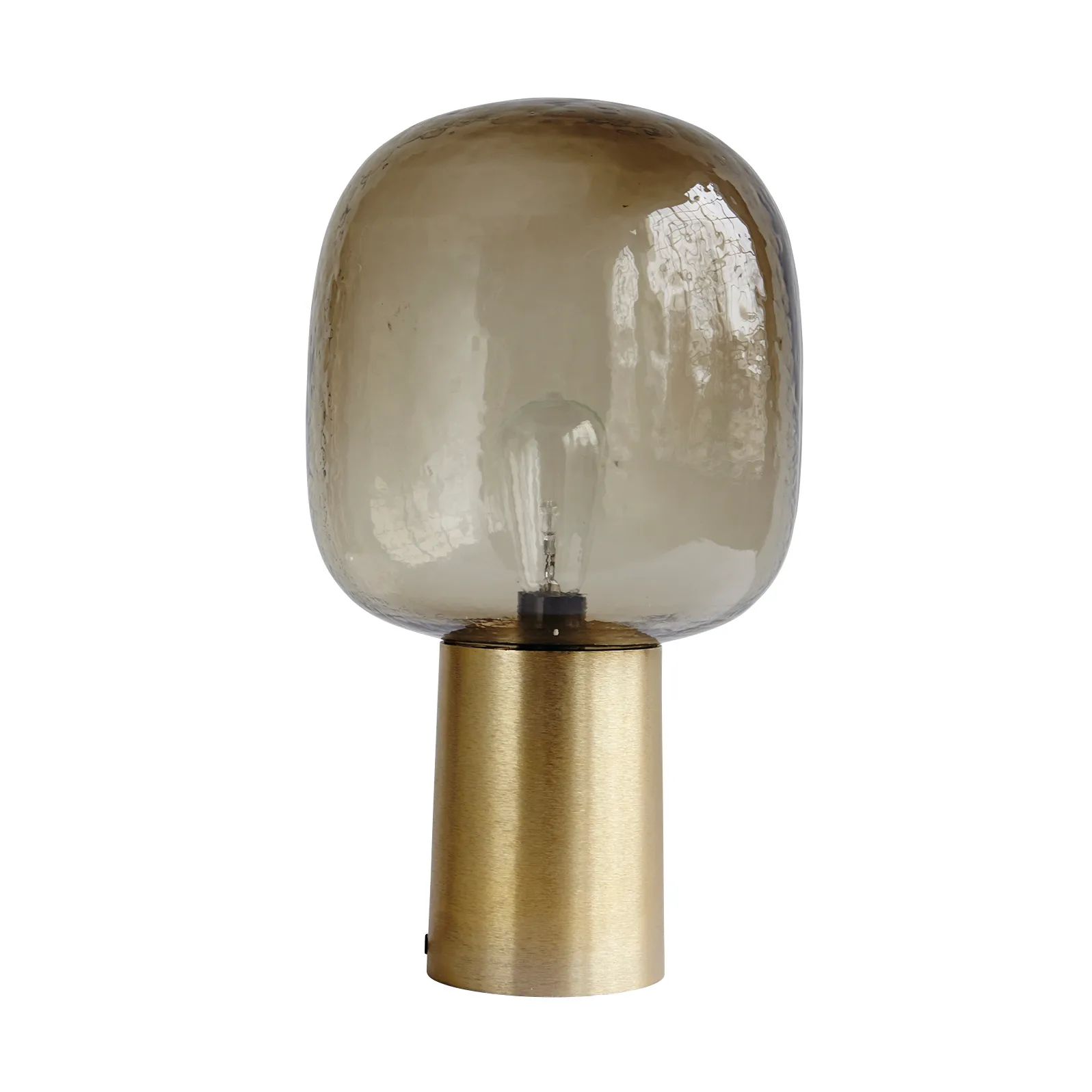 Note bordslampa, grå-mässing House Doctor