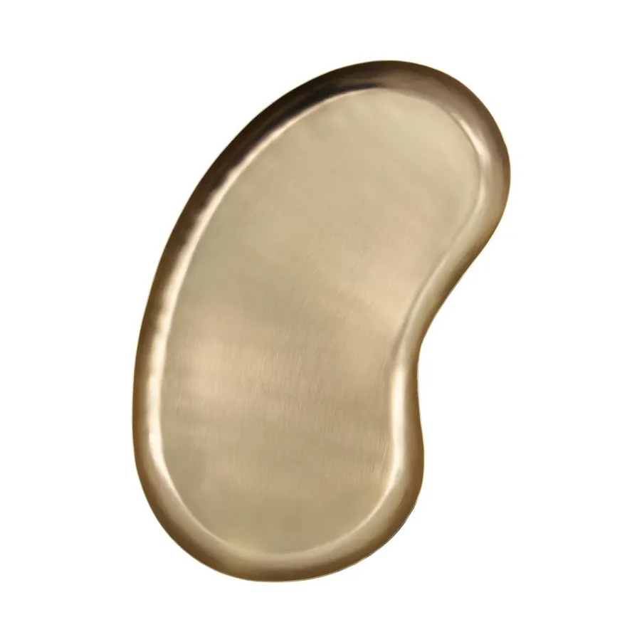 House Doctor Osea bricka 15x28 cm Antik mässing