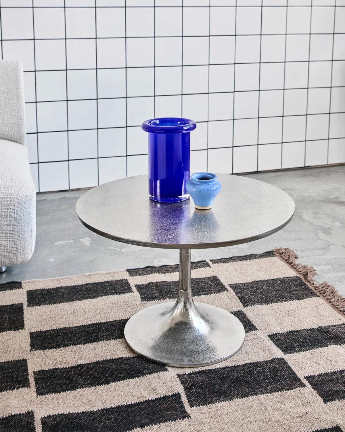 Pan sidobord, Silver finish House Doctor