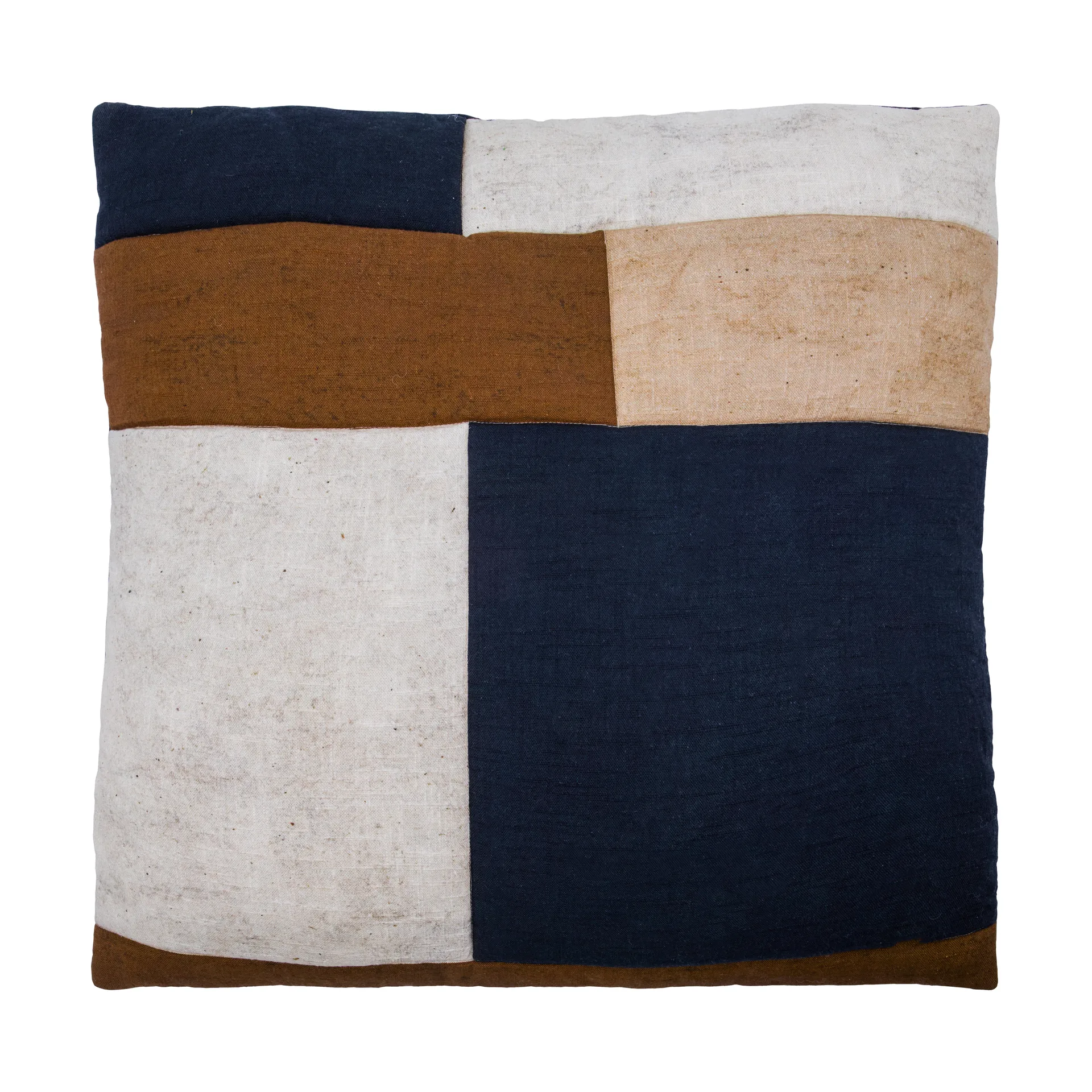 Patch kuddfodral 50x50 cm, Svart-sand-brun House Doctor