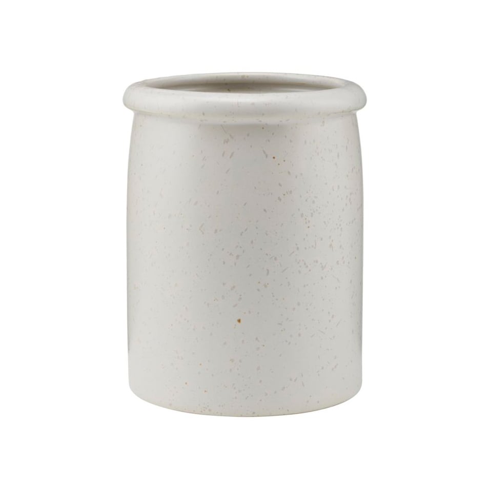 House Doctor Pion kruka 11,5 cm Grå-vit | Skandinavisk Design | Förvaringsburkar | Vit