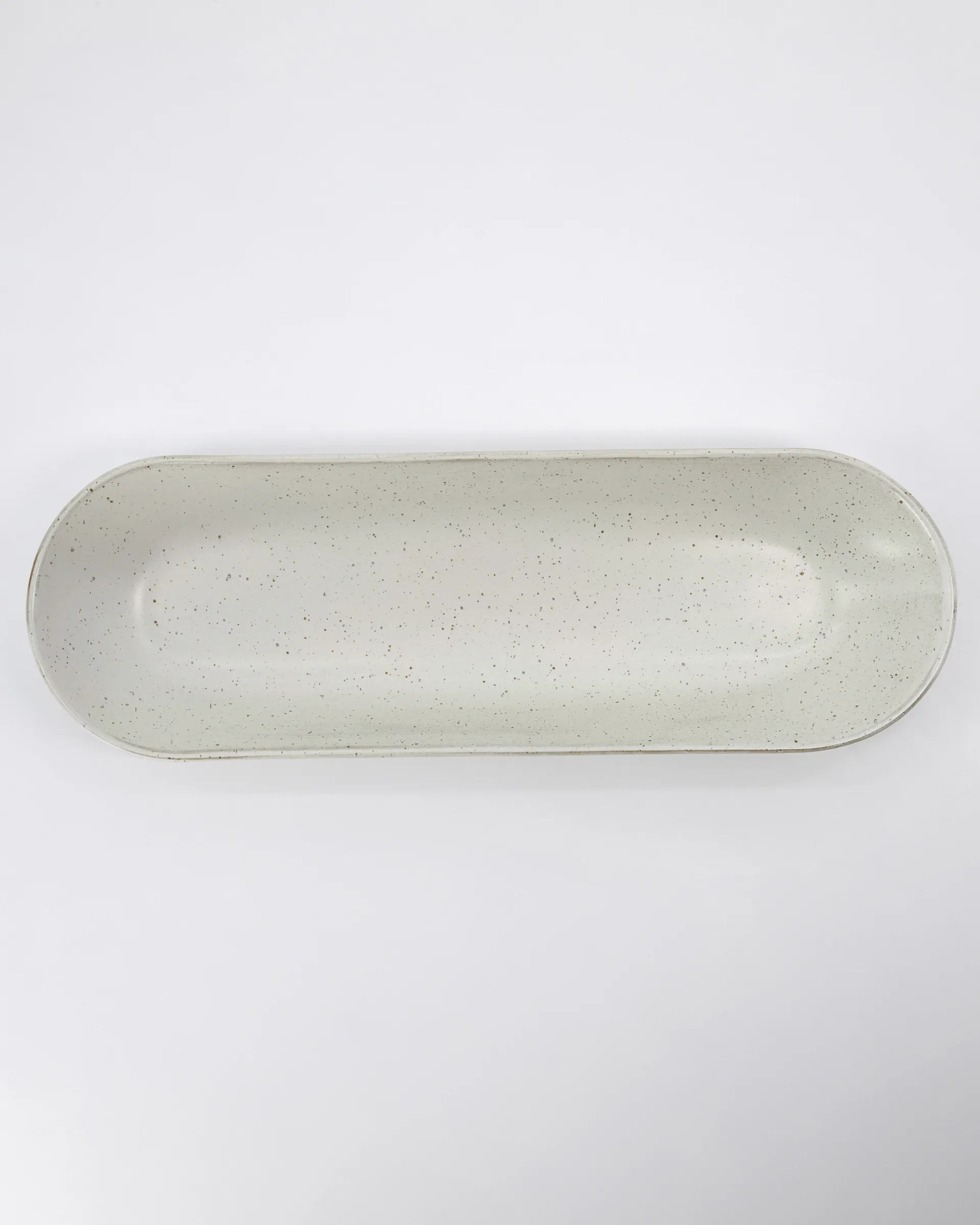Pion serveringsfat 12x35 cm, Grå-vit House Doctor