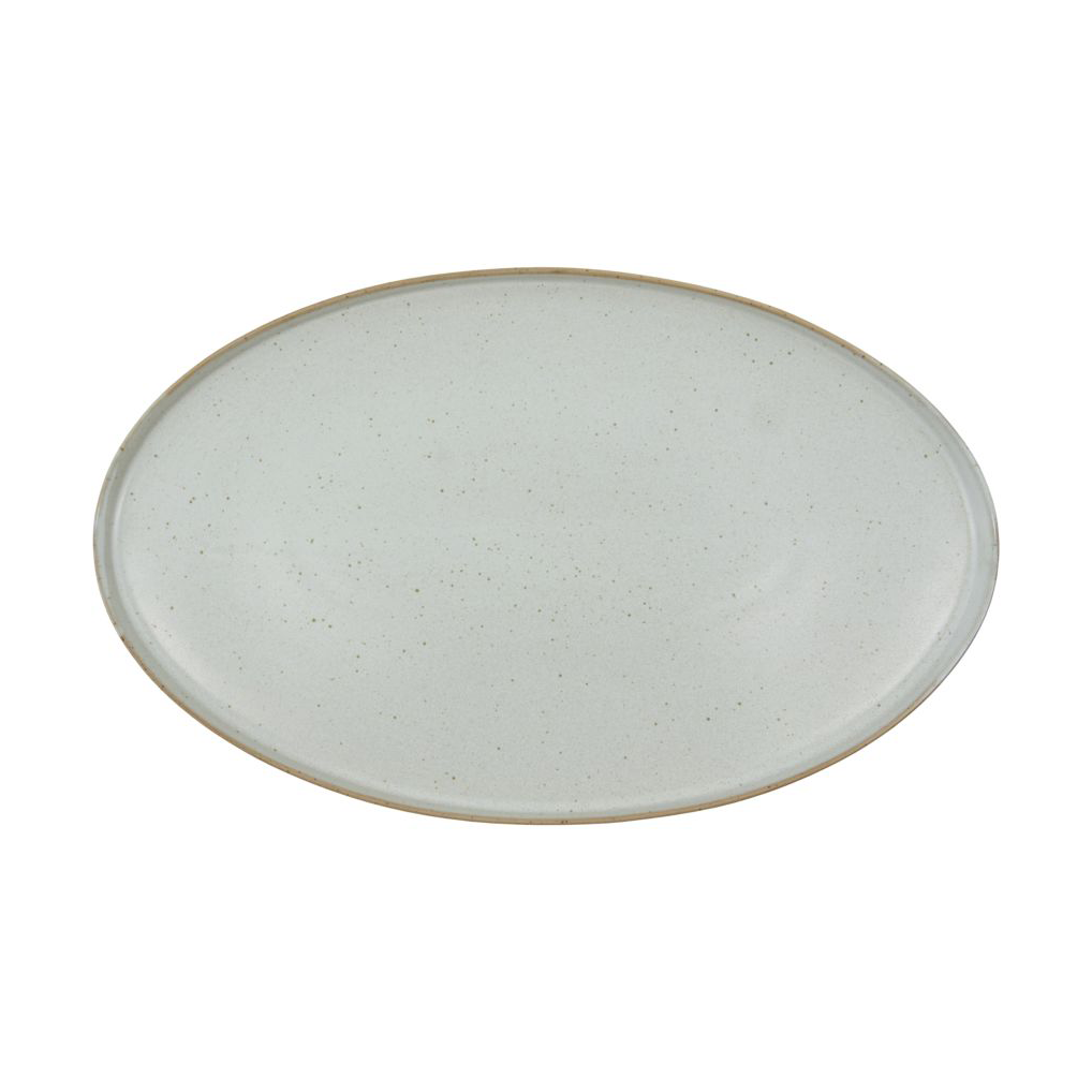 House Doctor Pion serveringsfat 19,6x31 cm Grå-vit | Skandinavisk Design | Serveringsfat & Uppläggningsfat | Grå