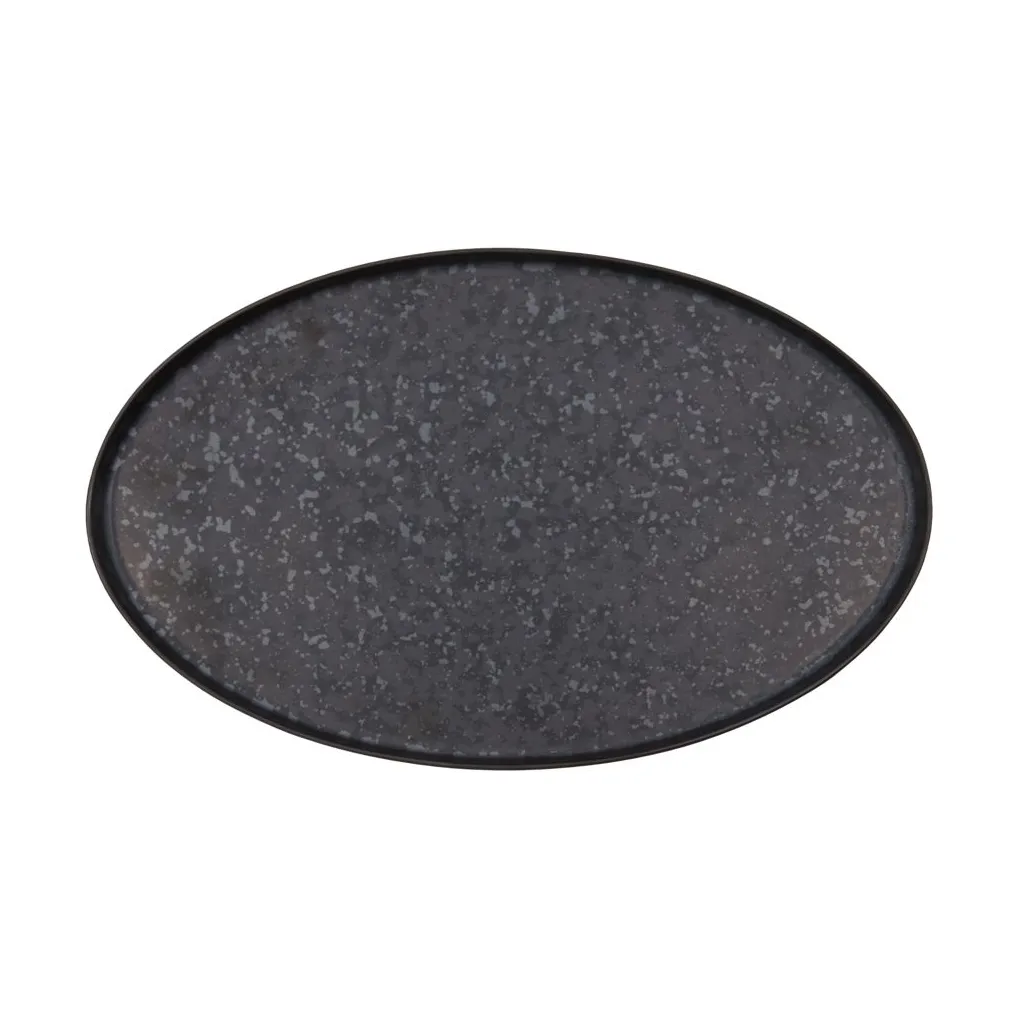 House Doctor Pion serveringsfat 19,6x31 cm Svart-brun