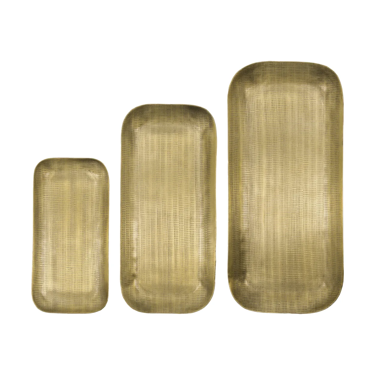 House Doctor Plato dekorationsbricka 3 delar Gyllene