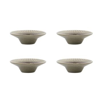Pleat äggkopp 4- pack - Grå-brun - House Doctor