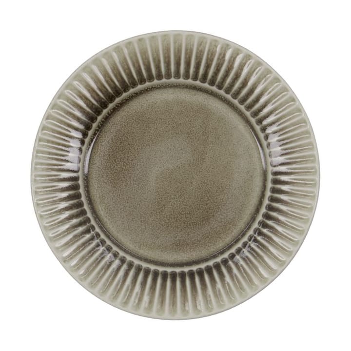 Pleat frukosttallrik Ø22 cm - Grå-brun - House Doctor