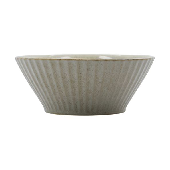 House Doctor Pleat skål 15 cm Grå-brun | Skandinavisk Design | Frukostskålar | Grå