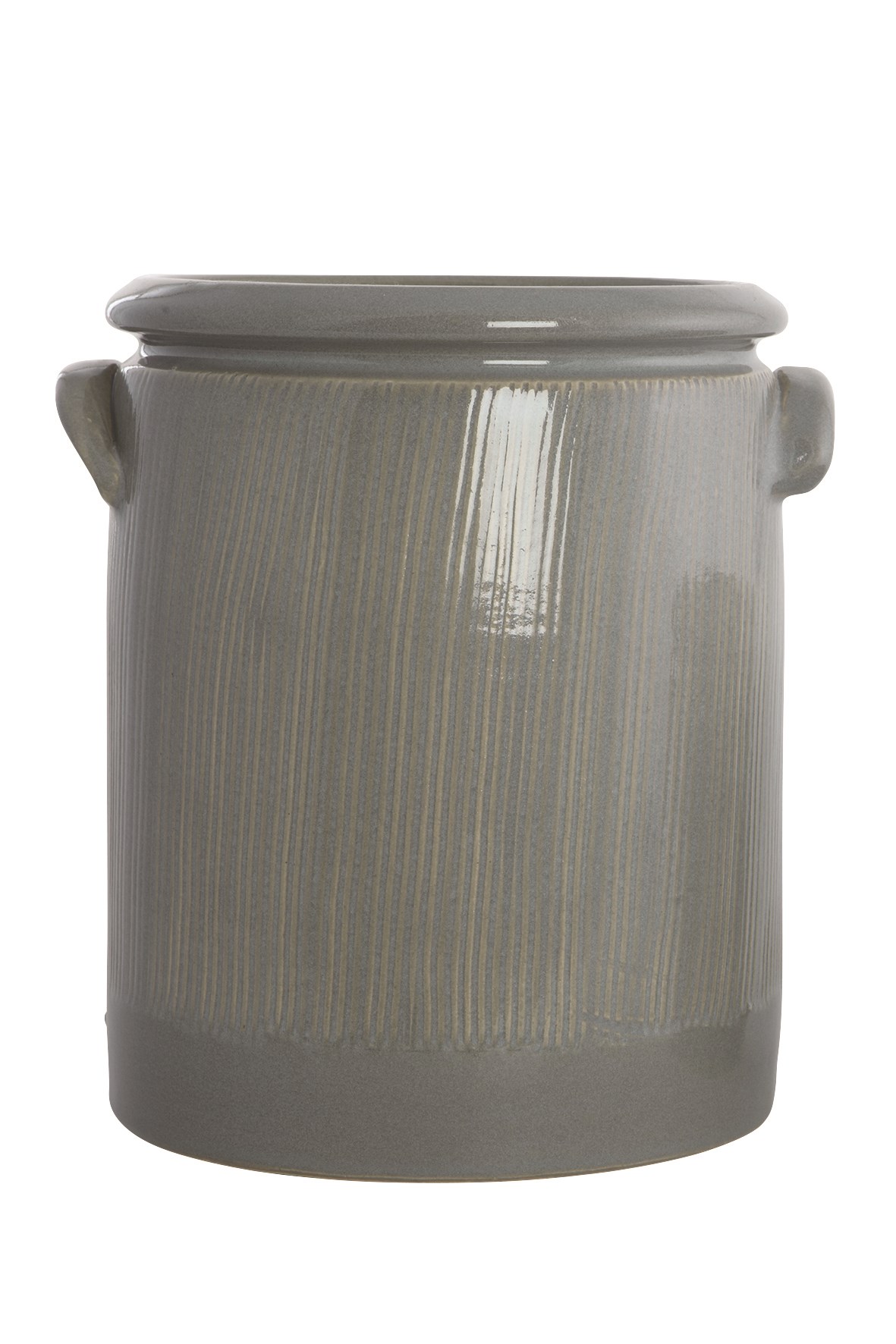 House Doctor Pottery blomkruka 24 cm Ljusgrå | Skandinavisk Design | Krukor | Grå