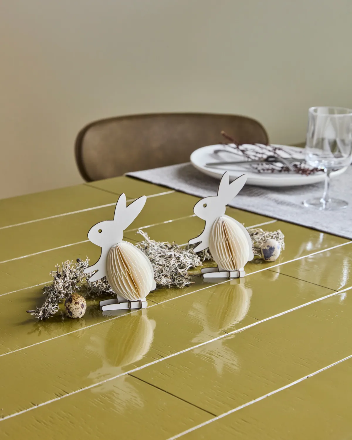 Rabb påskharar dekoration 2-pack, Off-white House Doctor