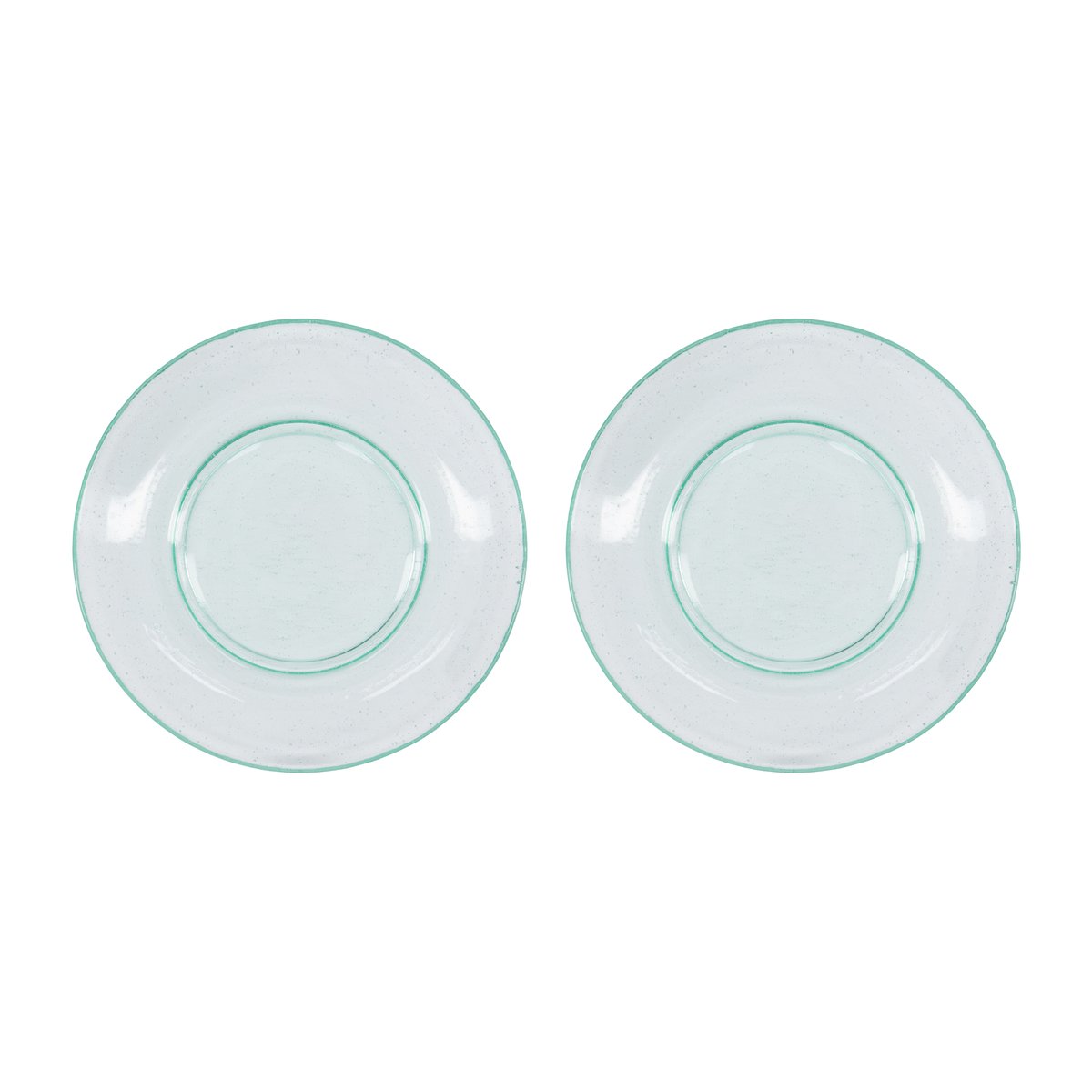 House Doctor Rain assiett 21 cm 2-pack Klar | Skandinavisk Design | Assietter | Transparent