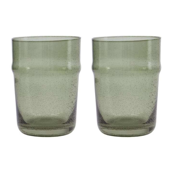 Rain glas 10,5 cm 2-pack - Grön - House Doctor