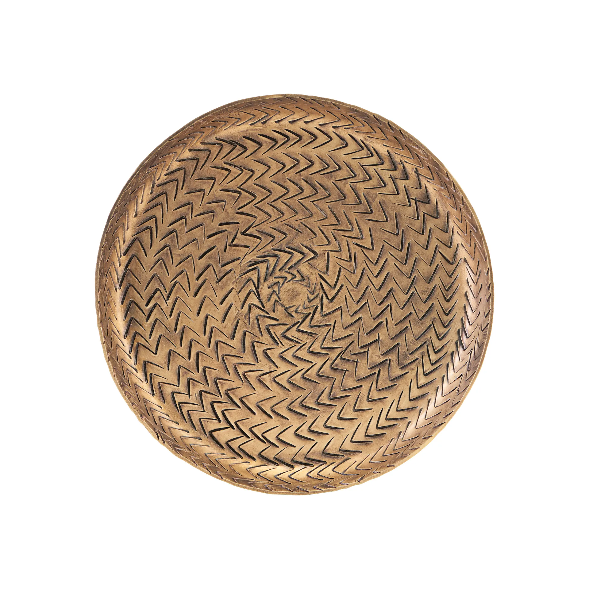 Rattan bricka mässingfinish, 16 cm House Doctor