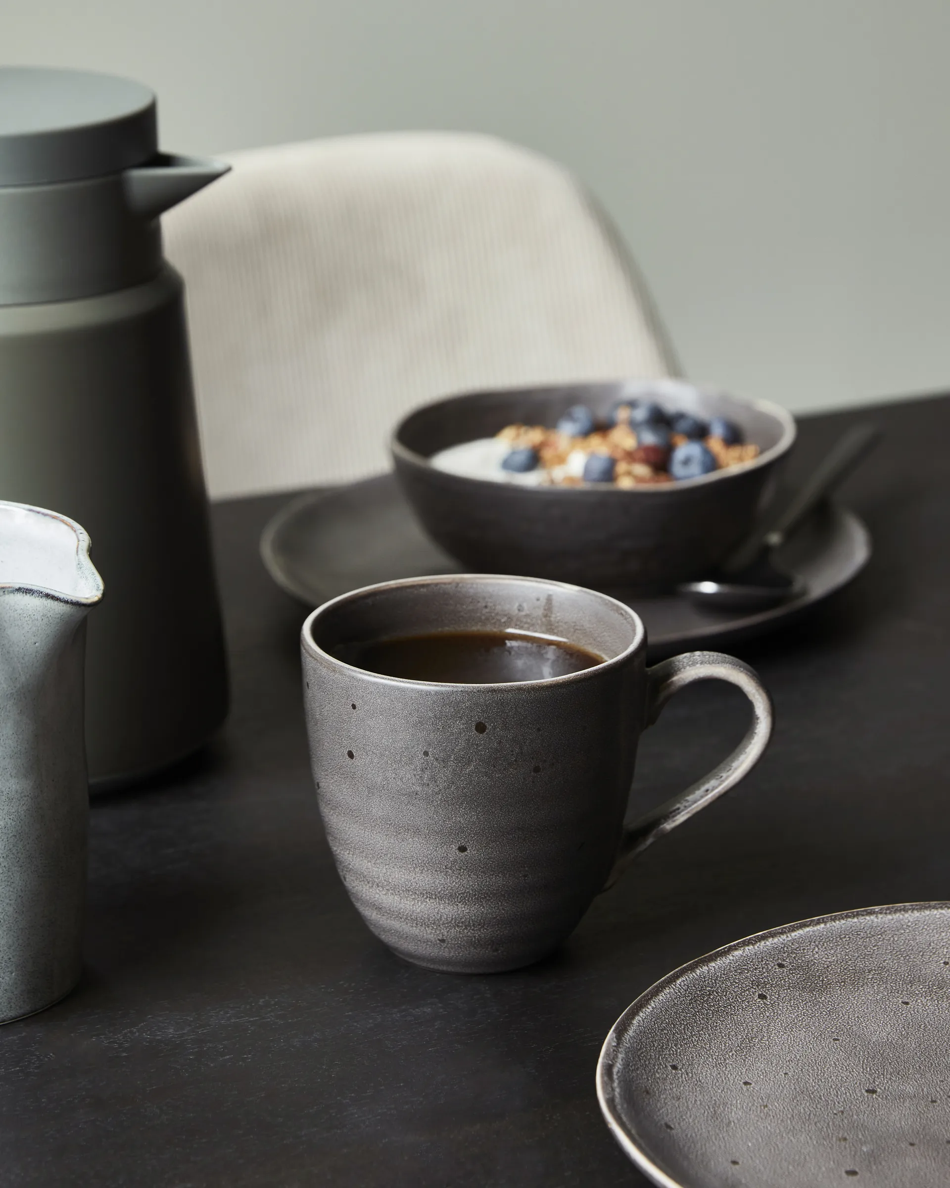 Rustic brunch kit 12 delar, Mörkgrå House Doctor