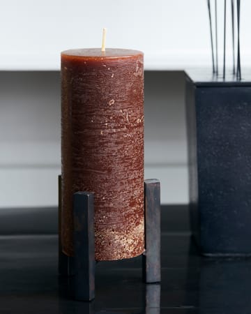 Rustic Wax blockljus 15 cm 2-pack - Cognac - House Doctor
