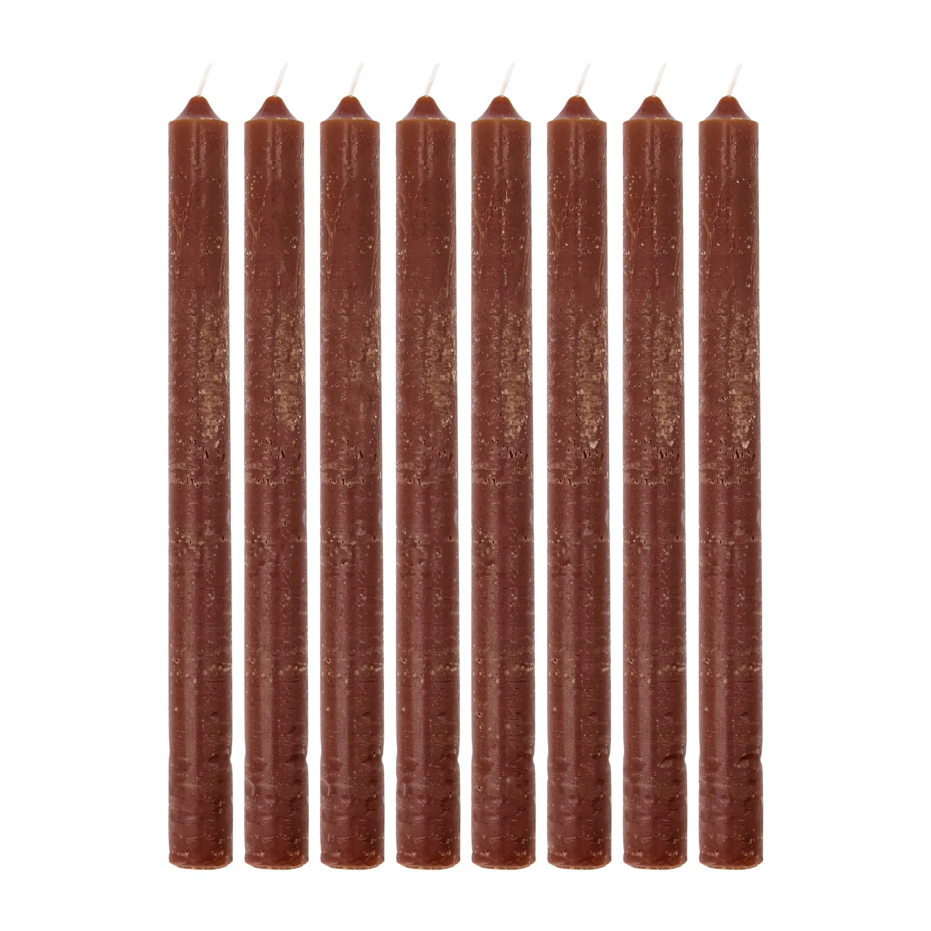 Rustic Wax ljus 25 cm 8-pack, Cognac House Doctor