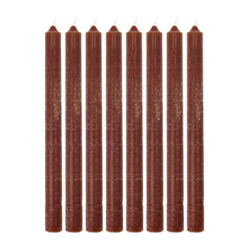 Rustic Wax ljus 25 cm 8-pack - Cognac - House Doctor