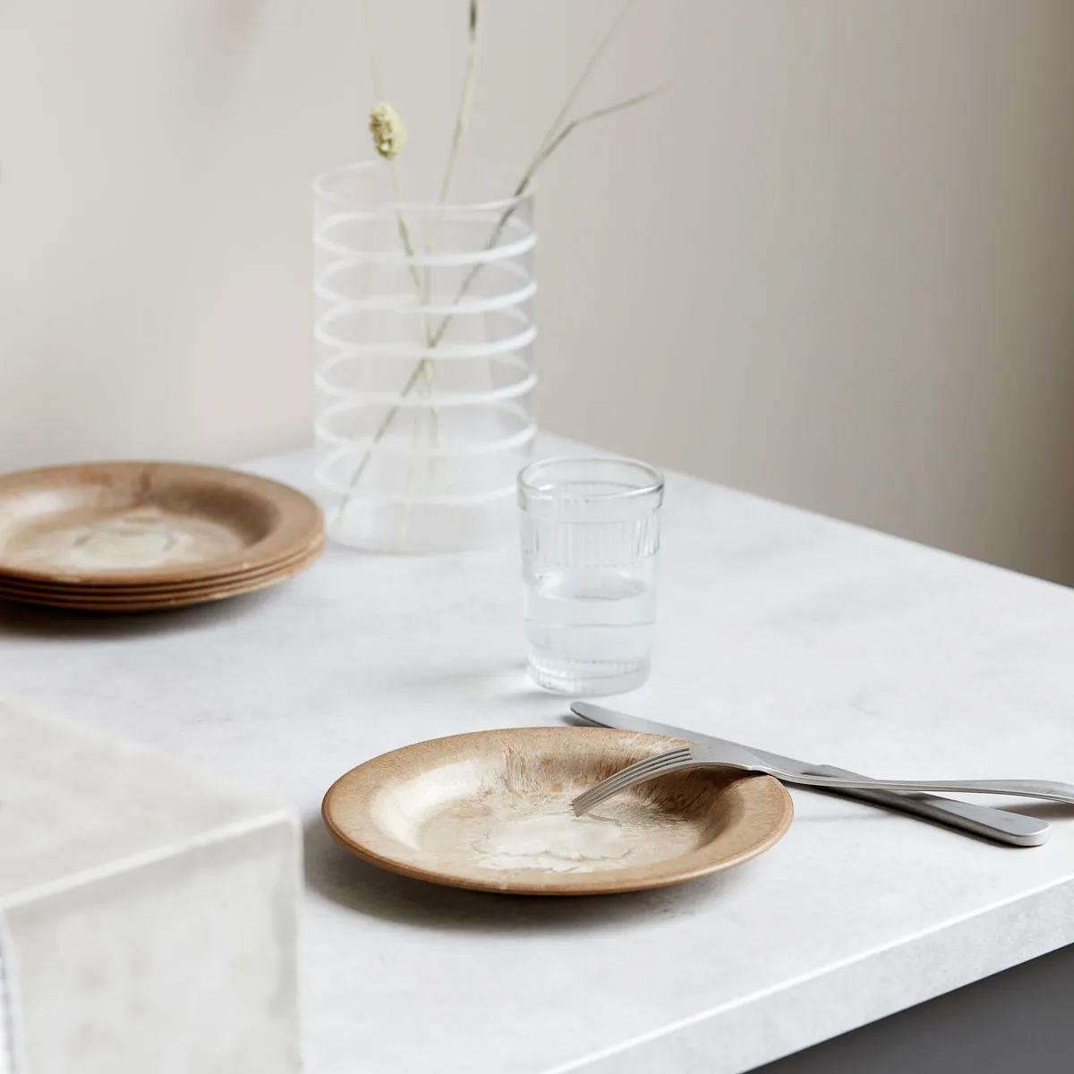 Serveur assiett 18 cm 4-pack, Guld House Doctor