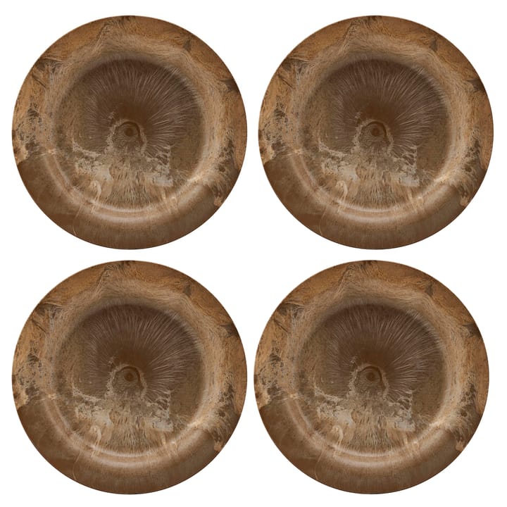 Serveur tallrik 24 cm 4-pack - Guld - House Doctor