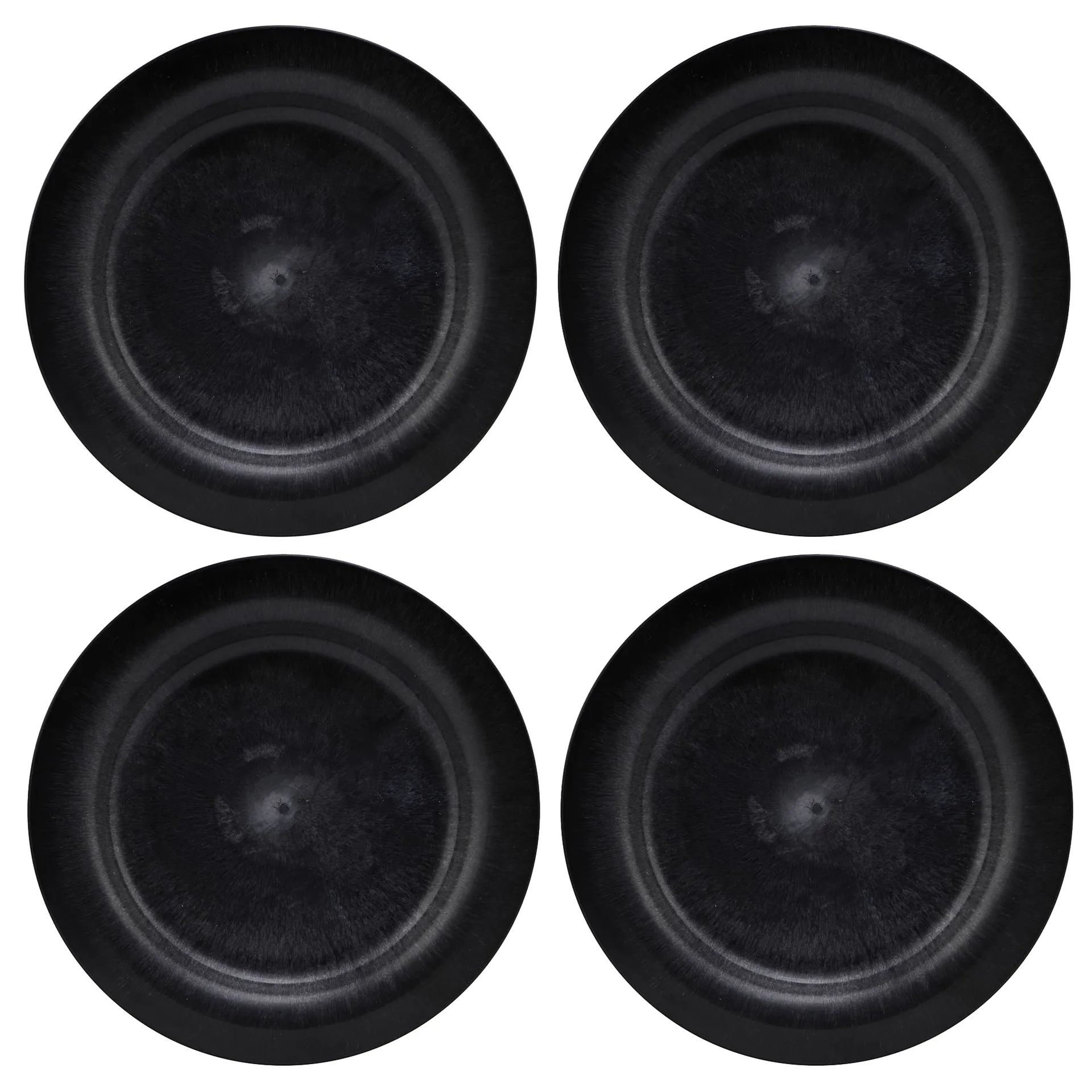 Serveur tallrik 24 cm 4-pack, Svart House Doctor