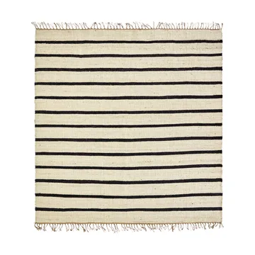 Sima matta 180x180 cm - Svart-natur - House Doctor