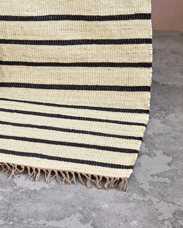 Sima matta 180x180 cm - Svart-natur - House Doctor