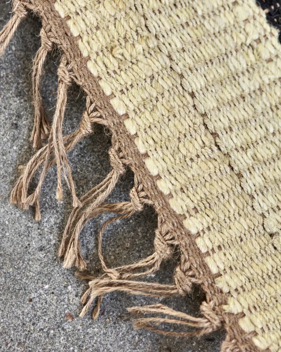 Sima matta 180x180 cm, Svart-natur House Doctor