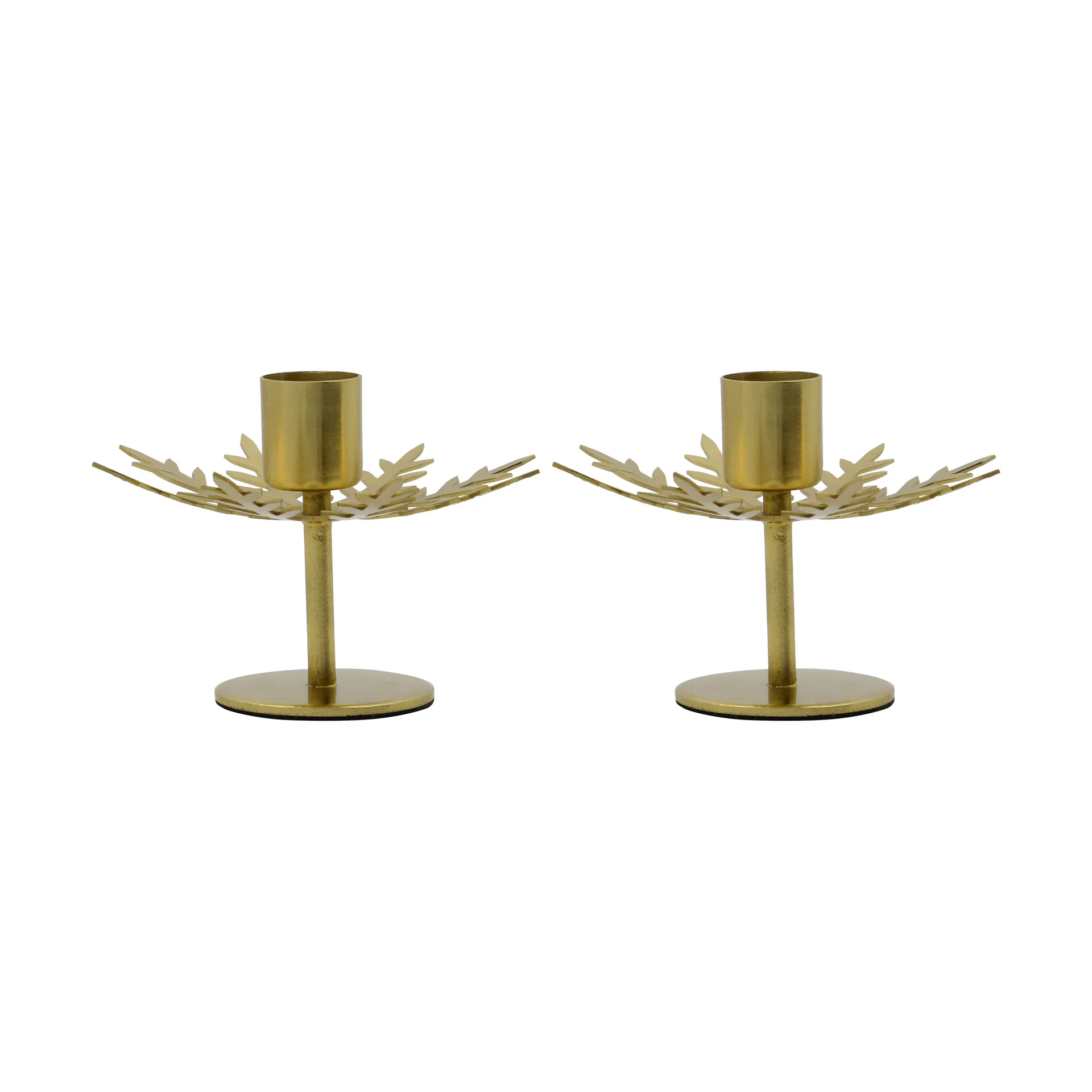 Snowflake ljusstake 2-pack, Antik mässingsfärg House Doctor