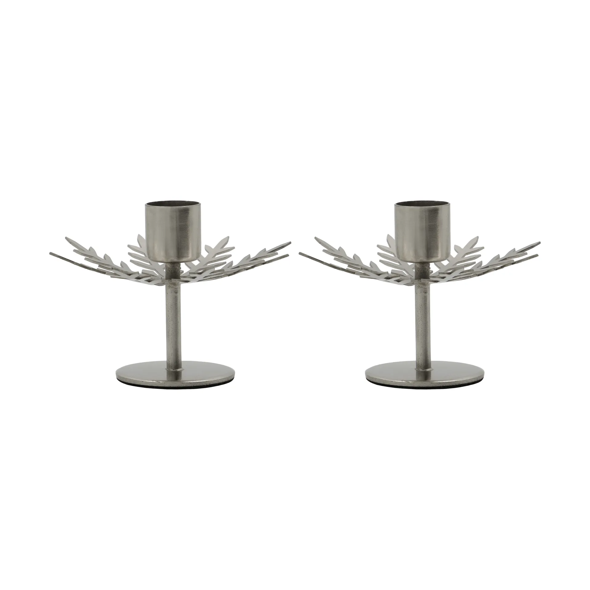 Snowflake ljusstake 2-pack, Silver finish House Doctor