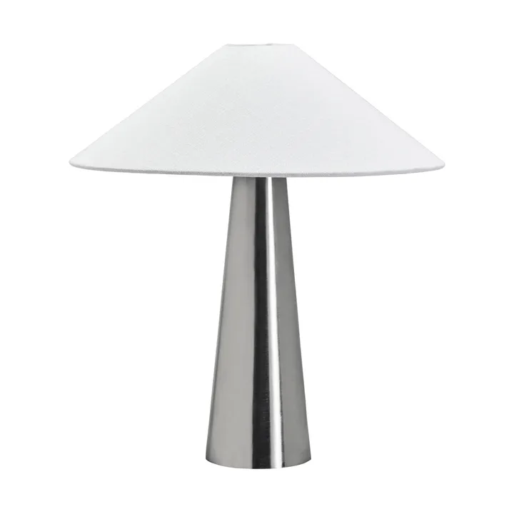Soffi bordslampa - Borstat silver-Off-White, Ø42x48 cm - House Doctor