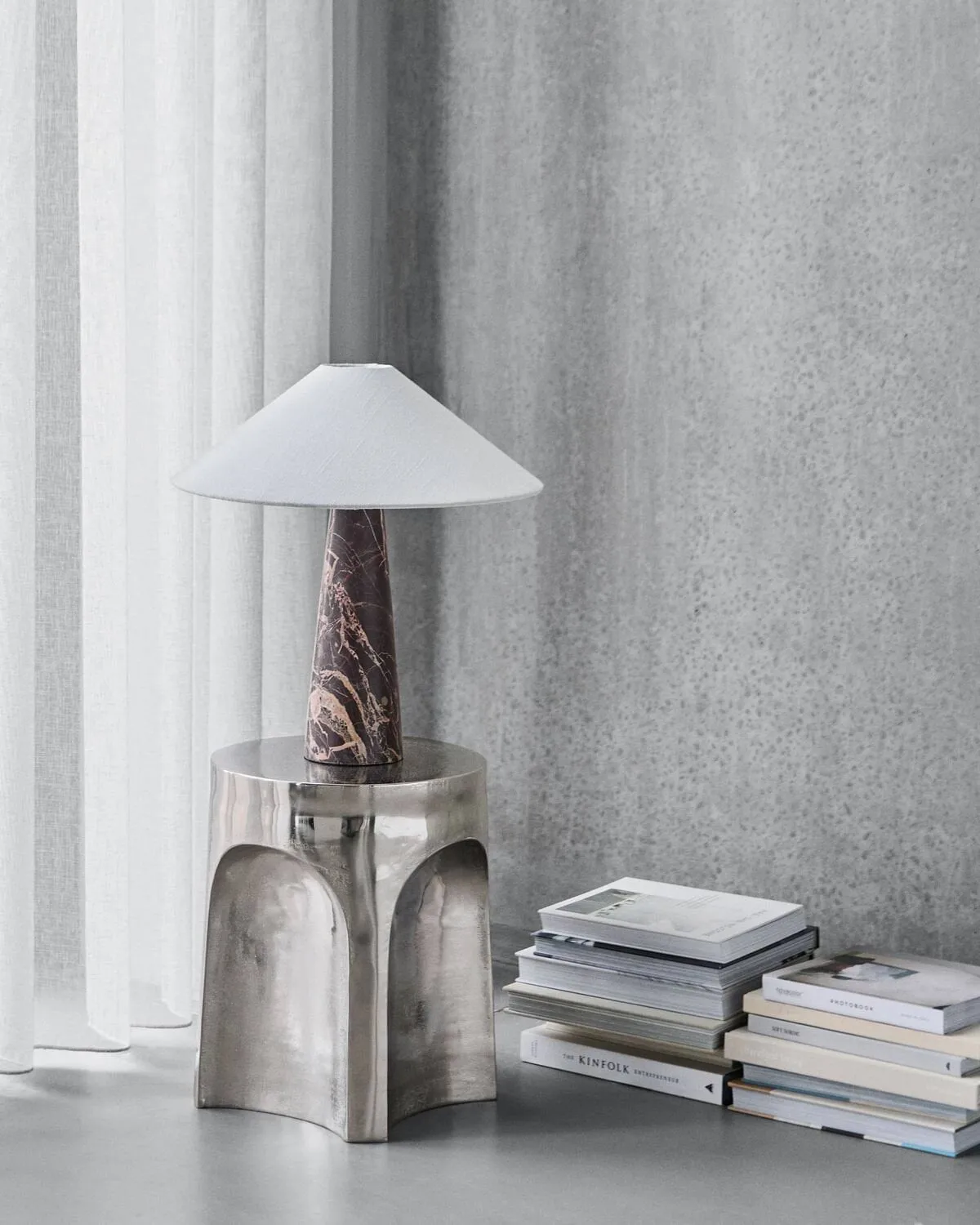 Soffi bordslampa, Brun-Off-White, Ø42x44,5 cm House Doctor