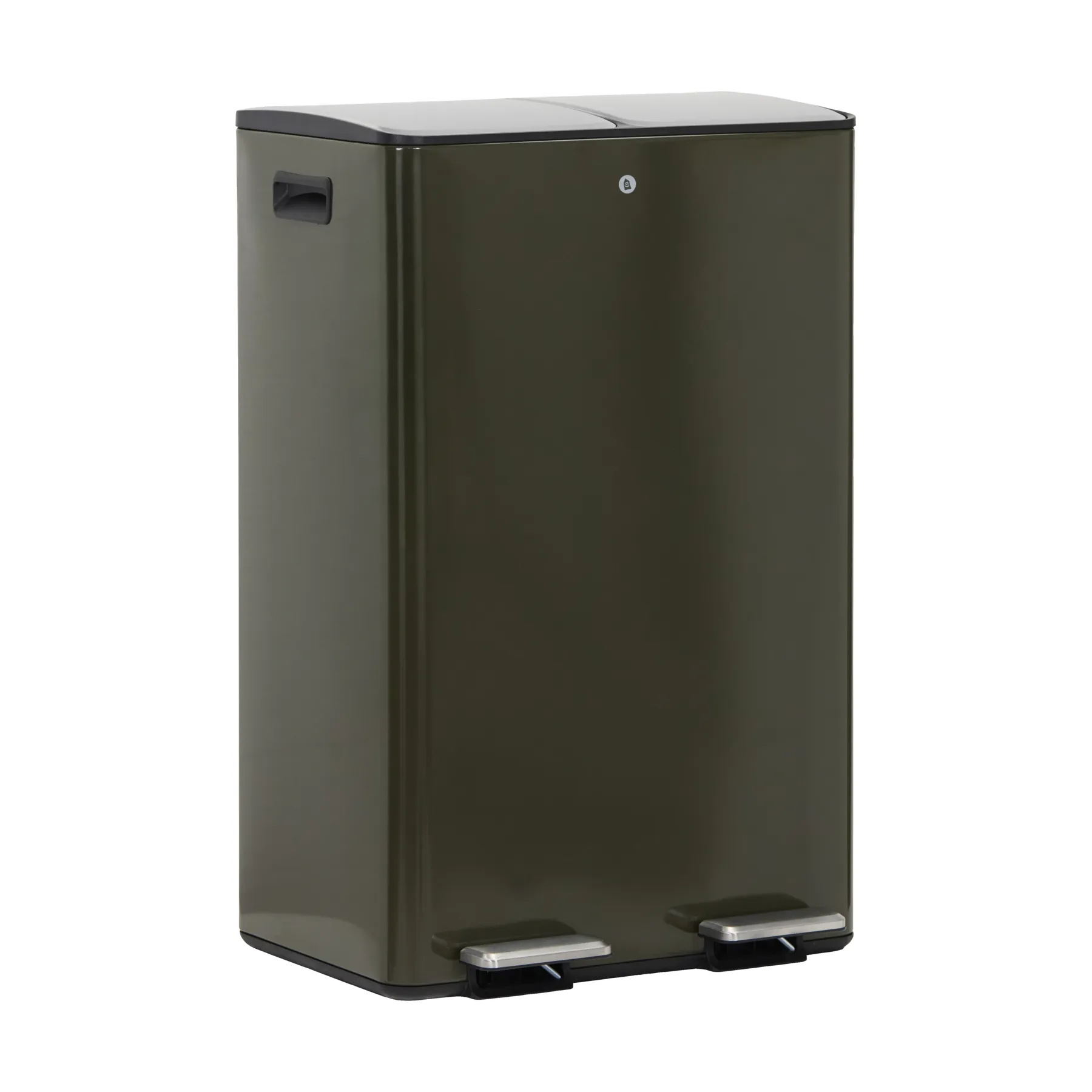 Sort papperskorg, Deep green, 46x35,5x71 cm House Doctor