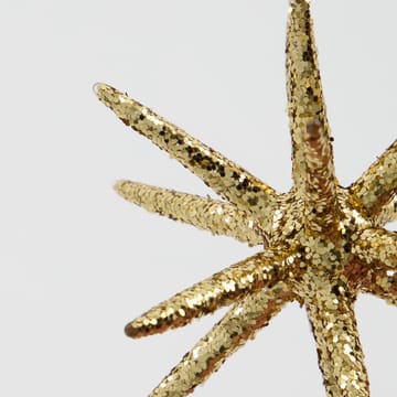 Spike julgransstjärna Ø12 cm 4-pack - Brunmässing-glitter - House Doctor