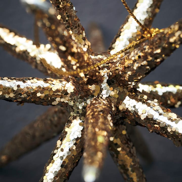 Spike julgransstjärna Ø12 cm 4-pack, Brunmässing-glitter House Doctor