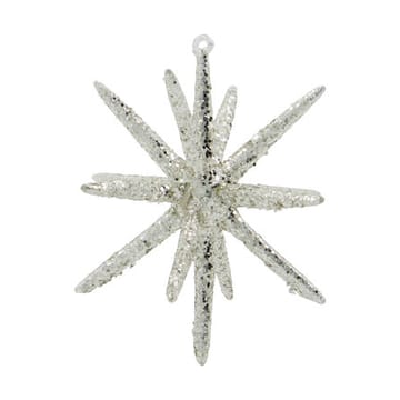 Spike julgransstjärna Ø12 cm 4-pack - Silvermässing-glitter - House Doctor