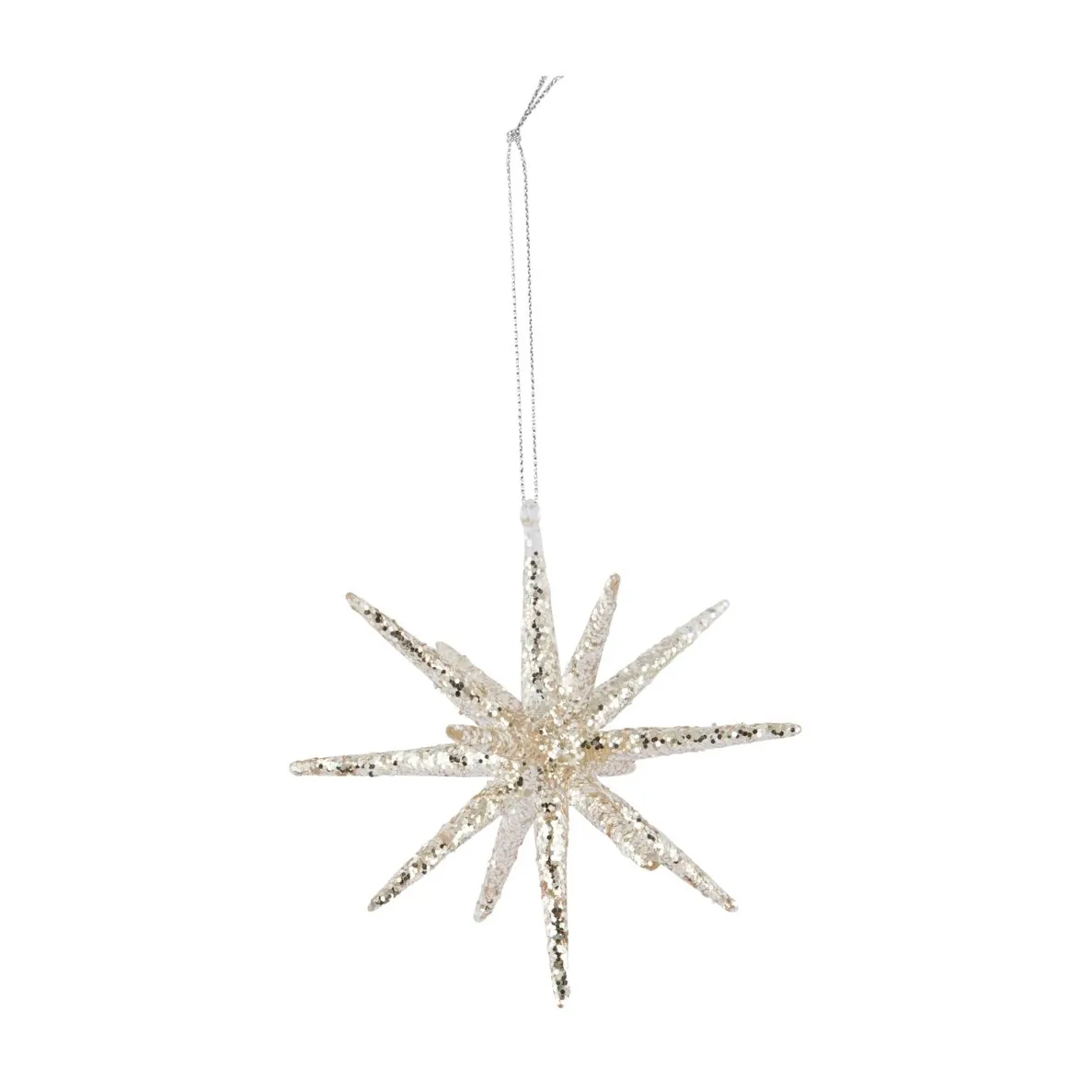 Spike julhänge Ø12 cm, Silver-glitter House Doctor